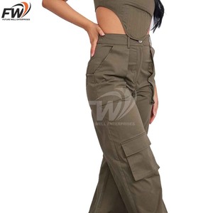 Pantalon cargo personnalisé, style populaire, taille haute, respirant, en coton, pour homme - Product Image 3