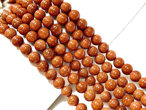 Collar de Cristal Natural, Cuentas de Piedra Dorada Roja Lisa, Joyería de Piedra Roja Pulida, Hilo Suelto de Piedras Preciosas al por Mayor para Sanación - Product Image 5