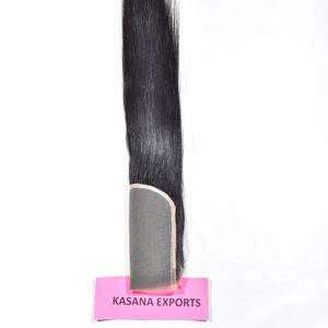 Extensions de cheveux humains indiens ondulés vietnamiens cuticules alignés 6*6 avec fermeture à double tirage - Product Image 4