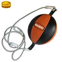 Ballon de boxe en PU sur mesure à prix abordable, rouge et noir, durable, rempli de sable, pour l'entraînement des adultes, ballon de boxe de haute qualité