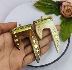 Collar con colgante de cuerno de búfalo Natural hecho a mano de lujo Dote Design Best Seller en artesanías naturales - Product Image 2