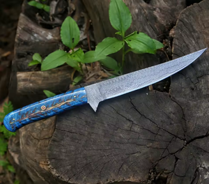 Cuchillo de Filetear de Cocina de Acero Inoxidable Personalizable OEM ODM, Cuchillo para Deshuesar Personalizado al por Mayor con Mango de Resina, PRESTIGE BLADES, Alto Pulido - Product Image 2