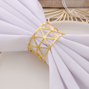 Anillos de Moda para la Industria, Crean una Experiencia Gastronómica Refinada, los Anillos de Servilleta de Metal Mejoran el Equilibrio Visual en la Mesa - Product Image 1