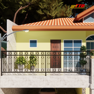 La fabrication vietnamienne propose un balcon haut de gamme en fer forgé avec 100 de matériaux vietnamiens pour les projets extérieurs - Product Image 3