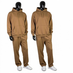 Survêtement unisexe 100% coton personnalisé, impression, jogging, sweat-shirt, survêtement d'hiver pour homme avec capuche et pantalon, prix de gros - Product Image 6