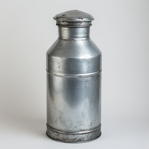 Lata de leche de Metal galvanizado estilo granja Premium con forma clásica Ideal para cocinas rústicas hogares y decoración al aire libre - Product Image 3