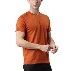 เสื้อยืดผู้ชายสไตล์วินเทจลายย้อมสีแบบแอซิด แขนสั้นทรงหลวม คอโอ ระบายอากาศได้ดี ดีไซน์เรียบ สำหรับงานพิมพ์แบบซับลิเมชั่น สินค้ามาใหม่ - Product Image 3