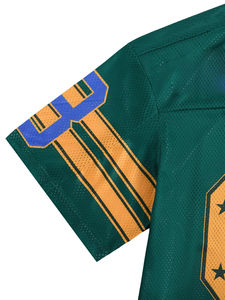 Maillot unisexe personnalisé de football américain et de rugby en maille respirante avec maillot brodé de football américain cousu à manches courtes - Product Image 3