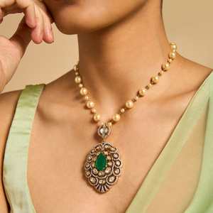 173033สร้อยคอ Kundan สำหรับสะสมทางวัฒนธรรม - Product Image 1