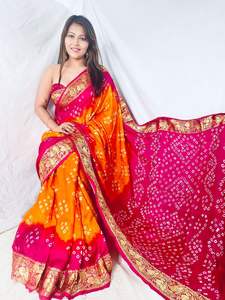 DERNIÈRE DESIGNER SOIE ZARI TISSANT BADHANI IMPRIMÉ SAREE - Product Image 2
