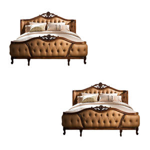 Fábrica vende bien muebles de lujo cama hotel hostal casa apartamento dormitorio Suite cama king size Suite hecha en Indonesia - Product Image 3