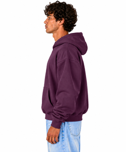 Sweat-shirt à capuche en polaire pour homme, couleur unie, coupe classique, design décontracté avec poche, idéal pour l'automne - Product Image 3