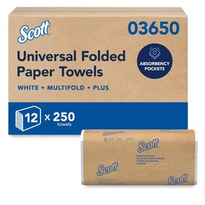 Scott Professional Multifold <b>Paper</b> Towels, Bulk, 12 x 250 Sheets (03650) - Product Image 1