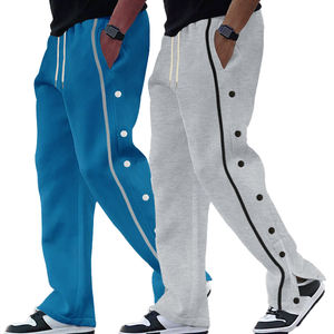 BOBBIN INDUSTRIES Jogging décontracté d'hiver pour homme en molleton et toile 100% coton respirant anti-boulochage avec cordon de serrage et bouton droit - Product Image 1