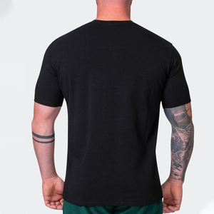OEM en blanco 260 GSM manga corta cuello redondo hombres camiseta personalizada algodón orgánico camiseta - Product Image 2