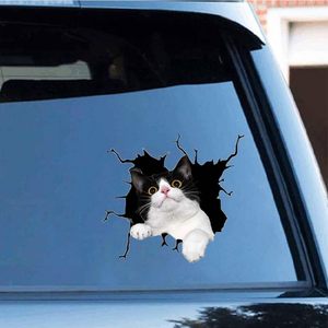 Zpahq tuksedo kucing stiker pemecah mobil, stiker otomatis vinil 3D tahan air untuk dinding Laptop mobil truk jendela - Product Image 6