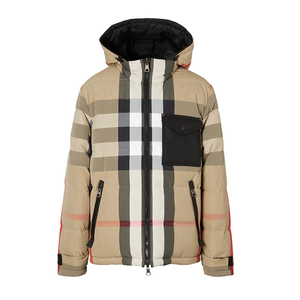 New Stripes Design Printed Men's Winter Eco-Friendly Breathable Puffer Padded Outerwear <b>Coats</b> Long Sleeve - Product Image 6