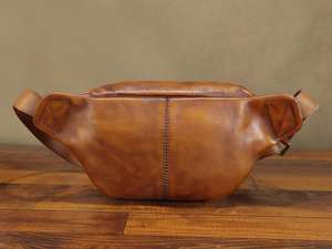 2025 luxe Vintage Style hommes en cuir véritable antivol bandoulière sac à bandoulière concepteur poitrine Bag-LCB-0255 - Product Image 4