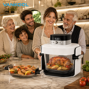 Horno Freidora de Aire Digital 6 en 1 con Pantalla LCD, Gran Capacidad de 6.5L, 3QT, 5QT, 7QT, 2.8/4.7/6.6L, 1800W, con Función de Grill - Product Image 1