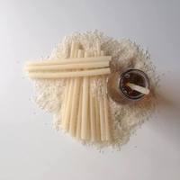 Pailles à boire en riz comestibles écologiques, durables, biodégradables, sans danger pour les enfants et les adultes