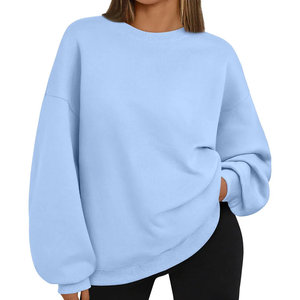 Sudadera de mujer con logotipo personalizado Jersey de algodón de manga larga Sudaderas con capucha de Invierno para mujer Sudaderas con capucha casuales de punto de moda para mujer - Product Image 1