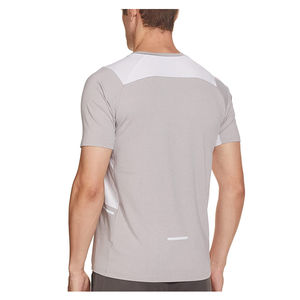 Camiseta deportiva y de gimnasio para hombre, 100% de algodón, logotipo personalizado, patrón de letras, secado rápido, transpirable, venta al por mayor - Product Image 3