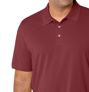 Golf pour hommes à séchage rapide de haute qualité pour polos Logo personnalisé respirant Polyester Spandex motif solide prix d'usine en gros - Product Image 6