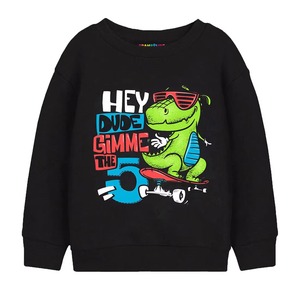 Camisetas de Cuello Redondo de Algodón con Estampado de Personajes de Dibujos Animados Personalizadas para Niños, Ropa Casual Juvenil, Camisetas con Cuello Redondo Estampadas - Product Image 4