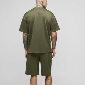 Conjunto de Camiseta y Pantalones Cortos de Verano para Hombre, de Alta Calidad, Ajuste Holgado, Personalizable, Transpirable, 100% Algodón, Informal, para Uso en Exteriores - Product Image 6