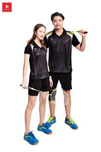 เสื้อแบดมินตันสำหรับผู้ชายและผู้หญิงเสื้อกีฬาแห้งเร็วเสื้อกีฬาฟิตเนสที่กำหนดเองสำหรับผู้ใหญ่ไฟ JP ดีไซน์ - Product Image 3