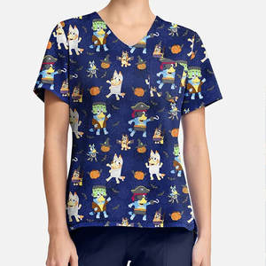 Tenue Médicale Unisexe Personnalisée pour Infirmière, Médecin, Esthéticienne – Ensemble Blouse et Pantalon en Toile Extensible, Séchage Rapide, Respirant pour Adultes - Product Image 6