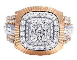 Bague personnalisée Hip Hop Moissanite VVS en diamant glacé, unique et élégante faite à la main pour hommes - Product Image 2