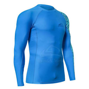 Custom <b>Printed</b> Anti-UV Breathable Quick Dry Unisex Rash Guards for <b>Surfing</b> & Watersports - Product Image 2