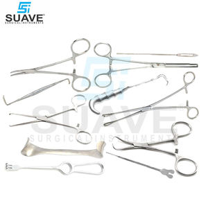 Juego de Instrumentos de Cirugía General de Acero Inoxidable, Manuales, de Alta Calidad, Reutilizables, SUAVE SURGICAL INSTRUMENTS - Product Image 2
