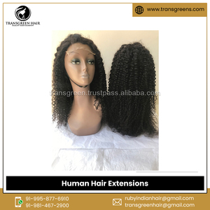 Outstanding Quality Raw Unprocessed Deep Curly 4x4 Closure <b>Wig</b> Available in Bulk Quantity From Indian Vendor - Product Image 2