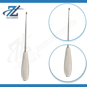 Cureta Ósea Recta de 180 mm de Largo y 2 mm de Ancho, Juego de Instrumentos Quirúrgicos Manuales de Acero Inoxidable, Certificado CE, Fabricante ZOHA SURGICO - Product Image 3