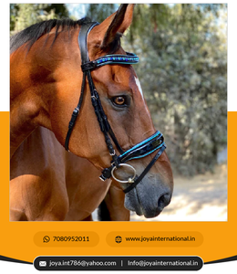 Haute qualité Mykonos édition limitée noir brevet Snaffle bride personnalisable prix de gros produit de cheval intelligent - Product Image 4