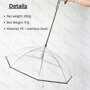 Laisse Rétractable pour Chien, Chaîne de Traction, Écologique, Imperméable, en Plastique et Acier Inoxydable, avec Foulard en Dentelle et Fourrure – Meilleure Vente - Product Image 4