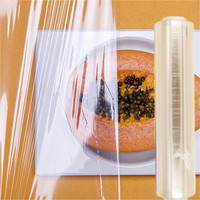 Nouveau produit Film étirable souple en PVC transparent et soufflé 300m pour l'emballage alimentaire et pharmaceutique