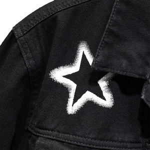 <b>Top</b> High Quality Breathable Solid Color Ripped Denim Jackets <b>Cropped</b> Casual Coats <b>Men</b> Denim Jacket For <b>Men</b> - Product Image 5