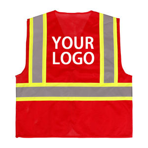 Chaqueta de Seguridad Ligera de Alta Visibilidad para Exteriores, Transpirable, de Poliéster, Reflectante, Ropa de Trabajo, Mejor Precio de Venta, Nuevo Diseño - Product Image 4