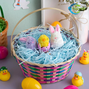 Cesta de Pascua hecha a mano ecológica Cestas de bambú de Vietnam Cesta de vacaciones para exhibición festiva y regalos - Product Image 6