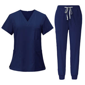 Dernier modèle d'uniforme hospitalier de haute qualité Scrubs d'allaitement élégants pour femmes avec tissu doux lavable Scrubs médicaux unisexes - Product Image 2