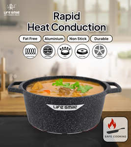 Juego de Ollas de Cocina Antiadherentes de Granito de 6 Piezas de Primera Calidad, Ollas para Sopa con Tapas, Base de Inducción - Product Image 3