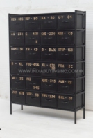 Cajonera de Almacenamiento Multiusos Estilo Industrial, Fabricada en Hierro Metálico Resistente, de Alta Calidad, para Hogar u Oficina