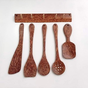 Cooking utensils sustainable coconut <b>spatula</b> <b>set</b> top choice coco wooden cooking <b>spatulas</b> for making meals - Product Image 1