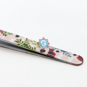 Pinzas de pestañas de acero inoxidable de alta calidad con puntas puntiagudas Pinzas de extensión de pestañas de etiqueta privada más vendidas - Product Image 3