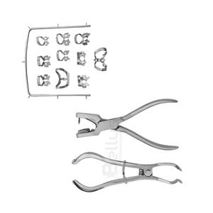 Kit Profesional de Dique de Goma Dental con Pinzas Manuales de Acero Inoxidable, Marco de Examen Reutilizable de Alta Calidad y Pinzas de Perforación - Product Image 6