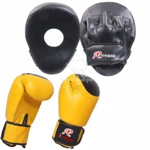 Almohadillas de Piel de Alta Calidad para Entrenamiento de MMA y Boxeo, con Logotipo Personalizado, Almohadilla Curva de Enfoque, Gran Venta, Precio Bajo - Product Image 2
