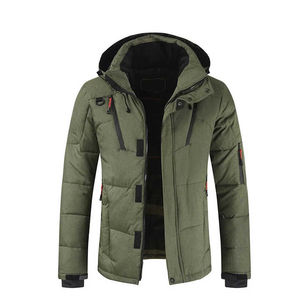 Chaqueta Acolchada para Hombre 2025, de Alta Calidad, Transpirable, 100% Poliéster, Cuello Alto, Logotipo Personalizado, con Capucha, Ropa de Invierno, Directo de Fábrica - Product Image 1